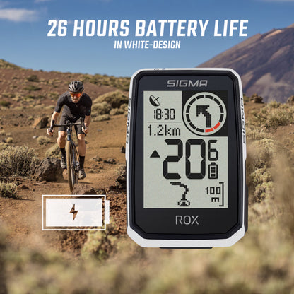 Compteur Sigma rox2.0 endurance Gps blanc (autonomie 26 heures)