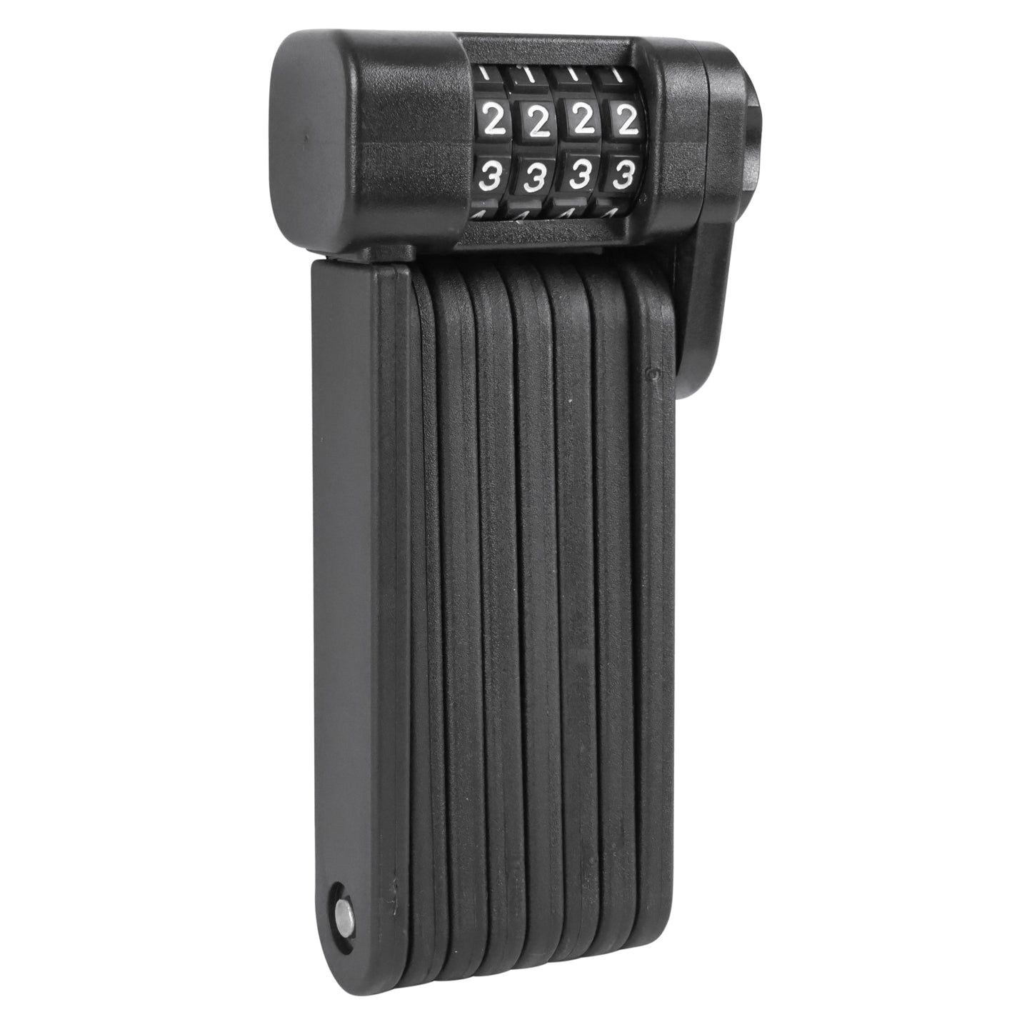Bike lock - foldable scooter lock with combination, 90 cm length, black, includes mounting bracket - security level 5-