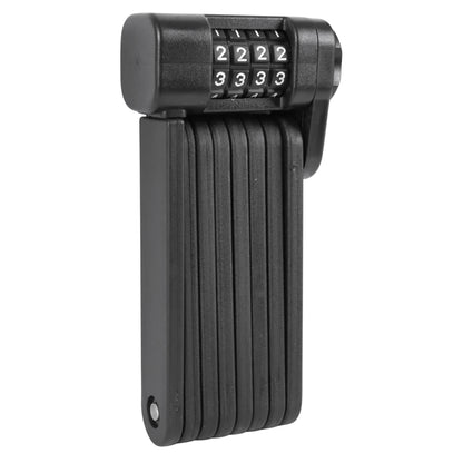 Bike lock - foldable scooter lock with combination, 90 cm length, black, includes mounting bracket - security level 5-