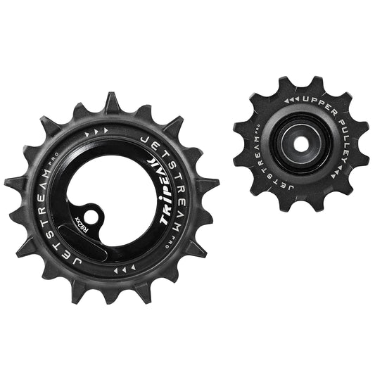 Tripeak AOPW derailleur pulley 12-18T ceramic 11x2s Shimano Dura-Ace R9100 black set of 2