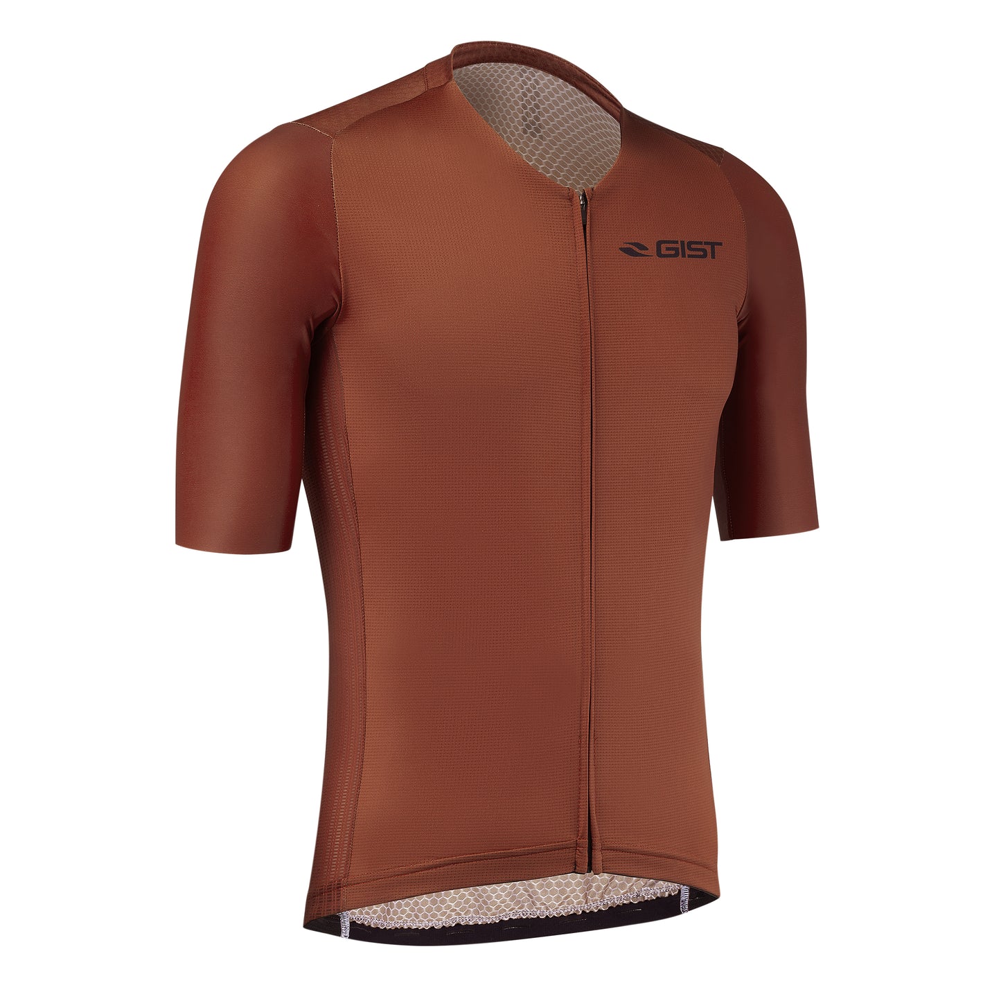 Gist Podium Men's Short Sleeve Cycling Jersey - Brick Red