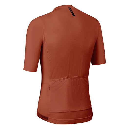 Maillot vélo homme Gist Podium MC rouge brique