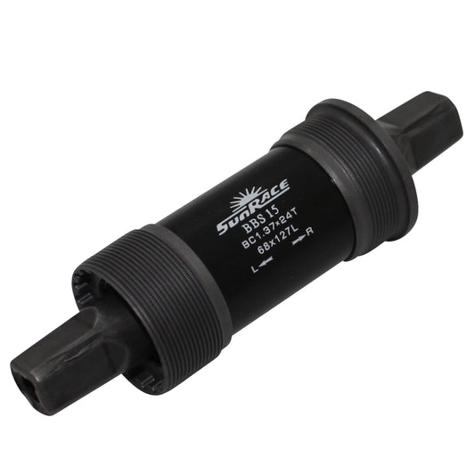 Sunrace square taper bottom bracket 127mm (68mm shell) steel cups English thread - BSC - 1.37x24