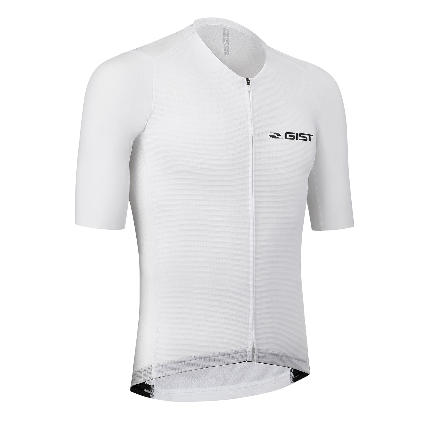 Maillot vélo homme Gist Podium MC blanc