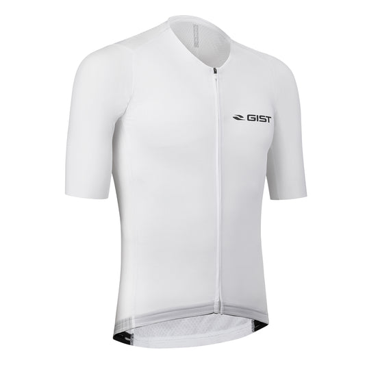 Maillot vélo homme Gist Podium MC blanc