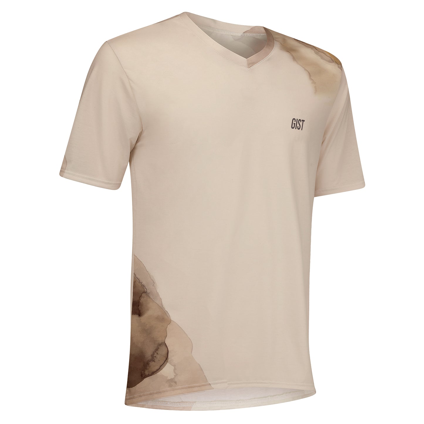 Maillot vélo homme Gist Discover MC beige
