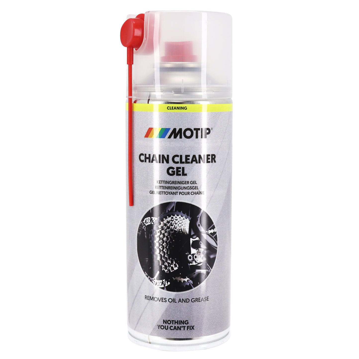 Nettoyant chaîne Motip cleaner gel (aérosol 400ml)