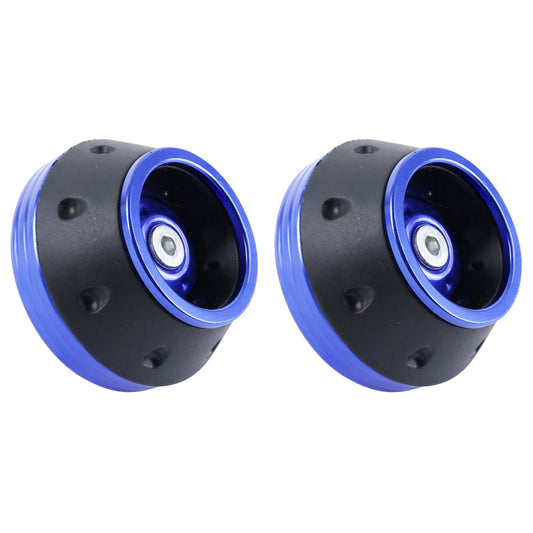 Écrou protection antichute moyeu PCP métal bleu