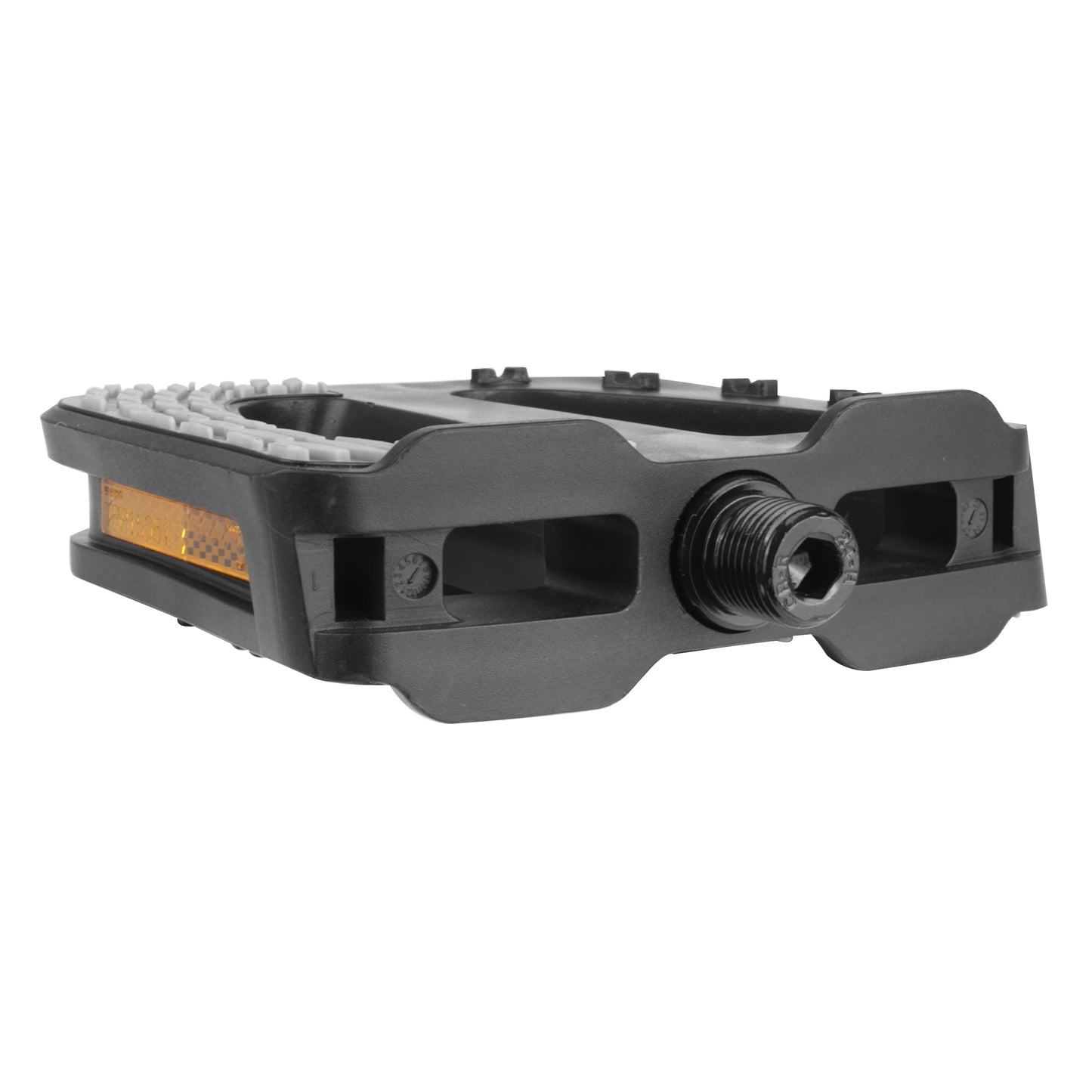 Newton cargo e-bike pedal resin black grey grip 9/16
