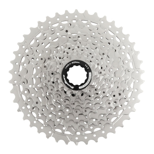 12sp Cassette. Sunrace CSRZ800 11-42 gravel for Shimano HG-L-HG-M metallic silver (11-13-15-17-19-21-24-28-32-36-42)