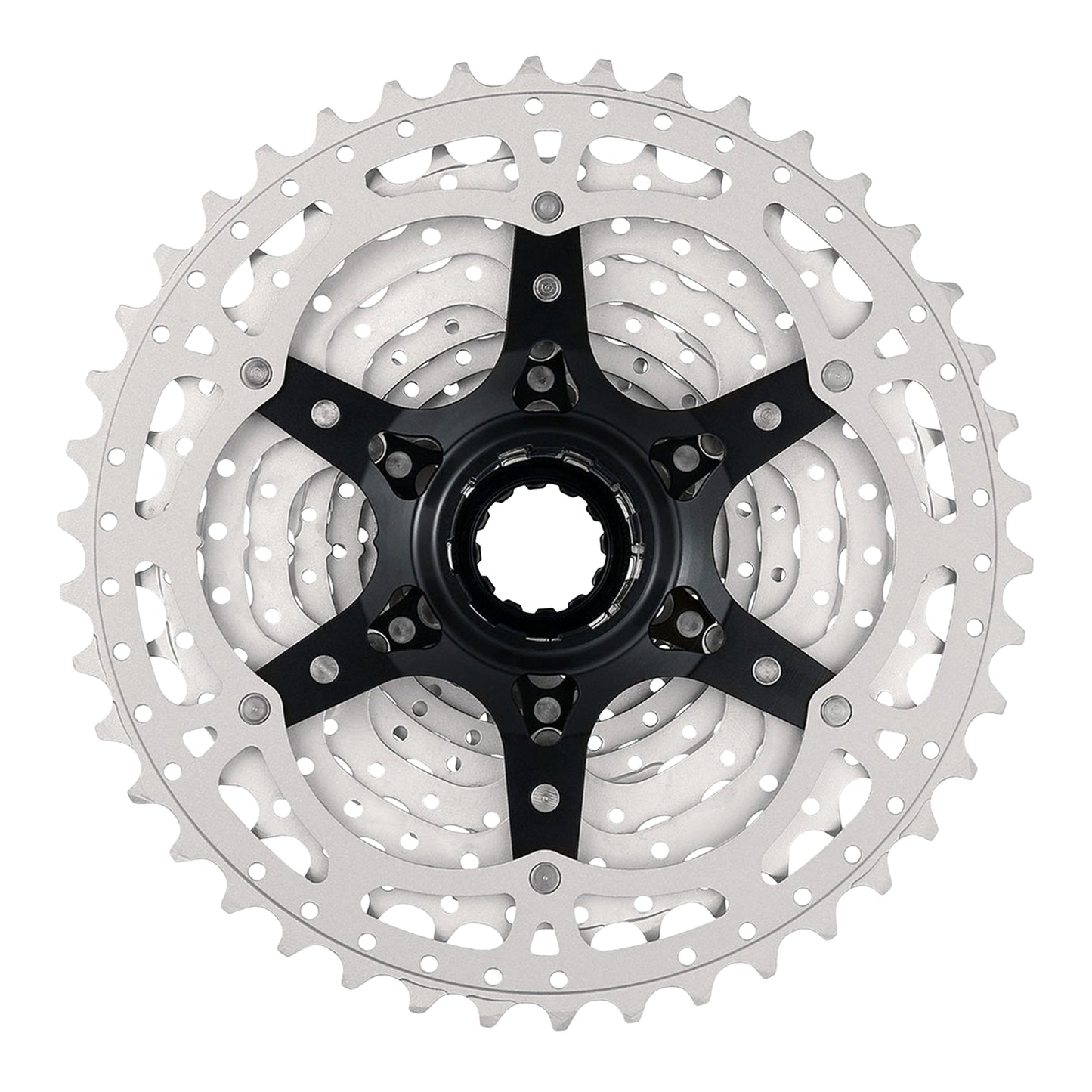 12v Cassette. Sunrace csrz800 11-46 gravel for Shimano hg-l-hg-m metallic silver (11-12-13-15-18-21-24-28-32-36-40-46)