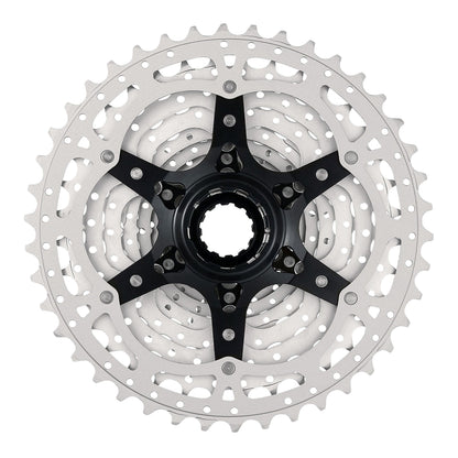 12v Cassette. Sunrace csrz800 11-46 gravel for Shimano hg-l-hg-m metallic silver (11-12-13-15-18-21-24-28-32-36-40-46)