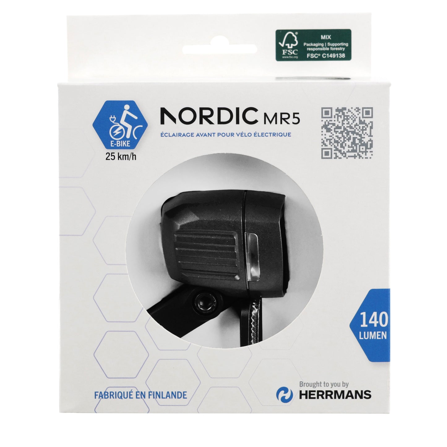 E-bike lighting - Herrmans MR5 140