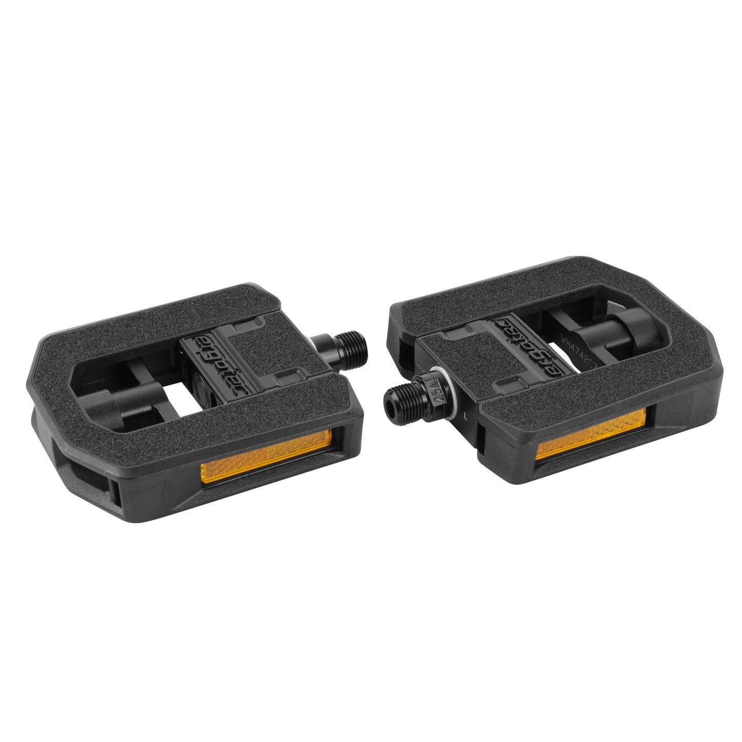 Ergotec Folding City Pedal, aluminum/resin, black, 9/16