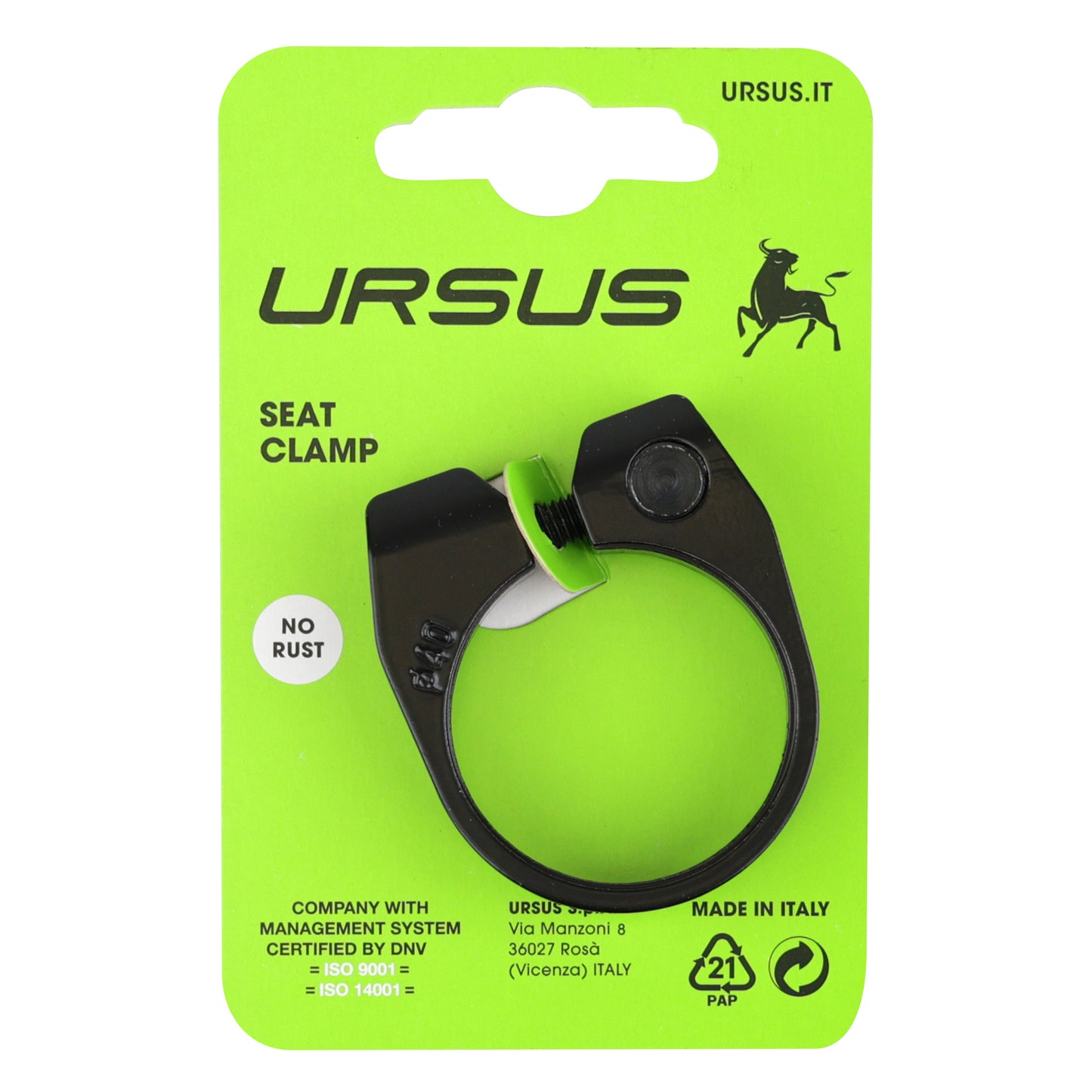Ursus seatpost clamp diameter 40