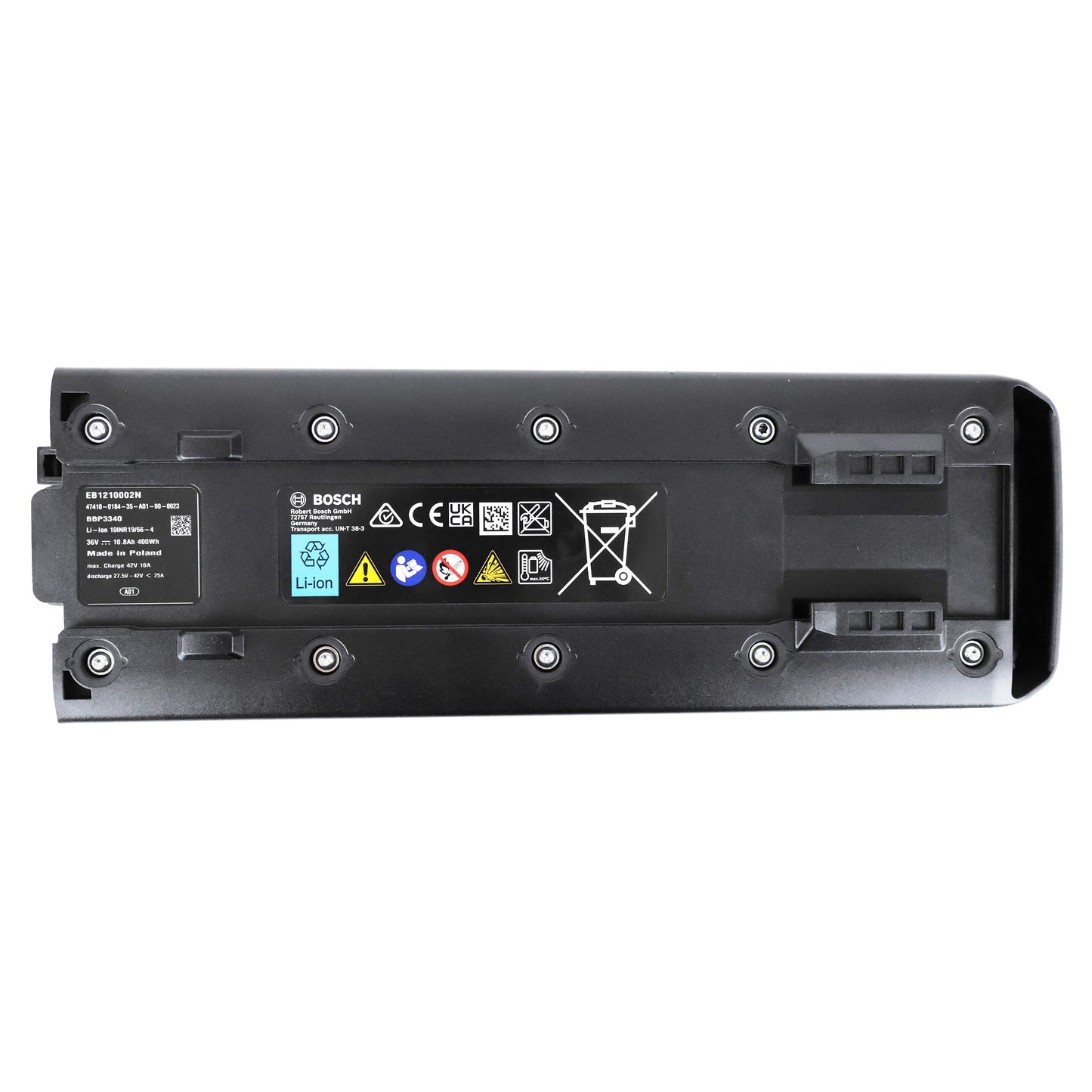 Bosch pannier rack battery 400Wh PowerPack Frame L480