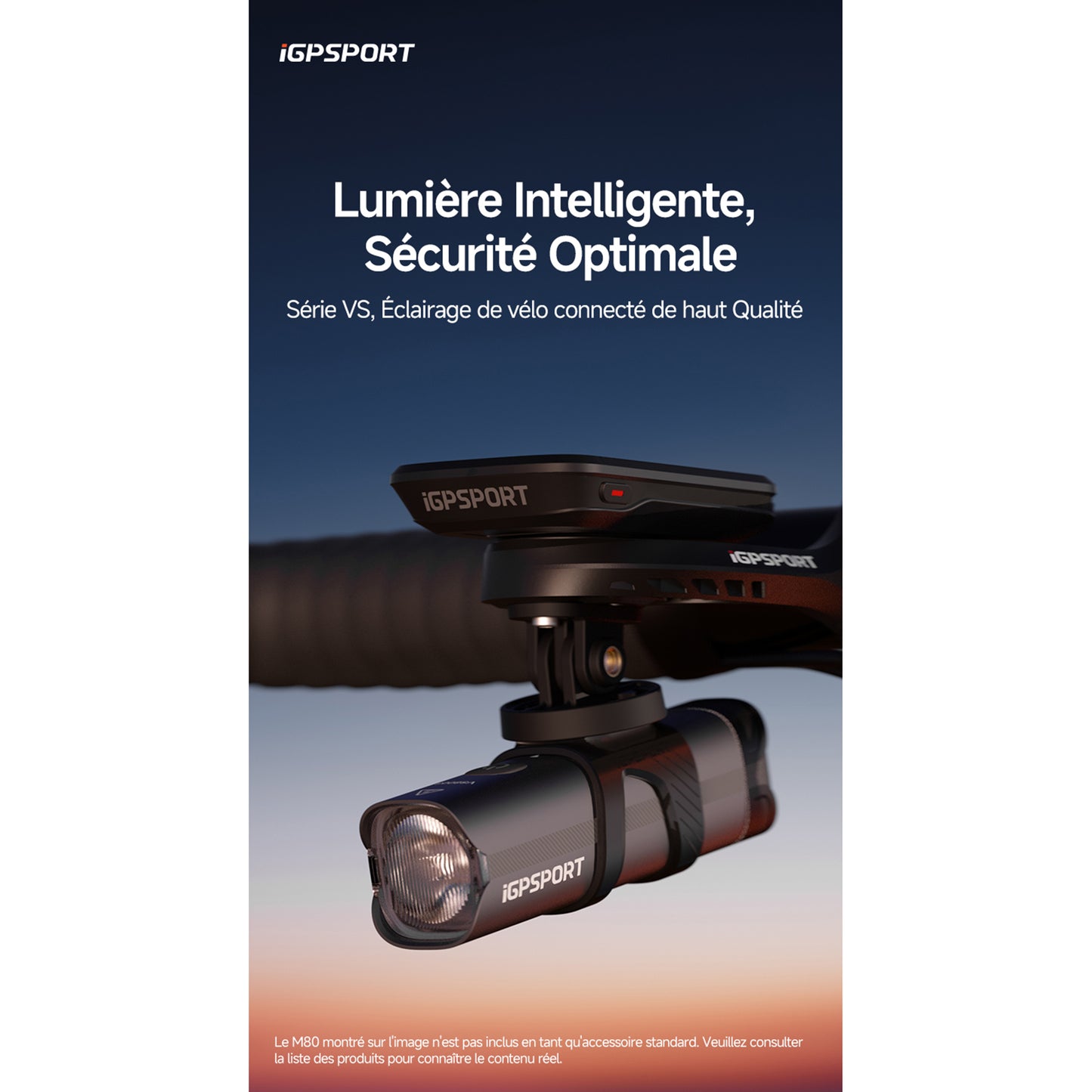 Igpsport vs1200s Smart Bike Headlight