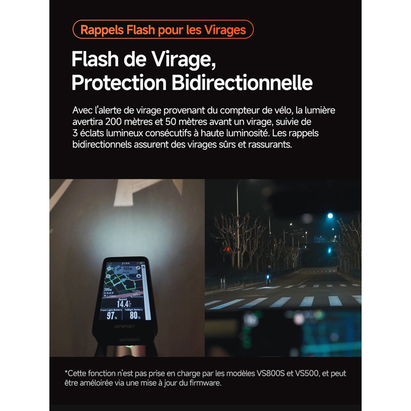 Igpsport vs1200s Smart Bike Headlight