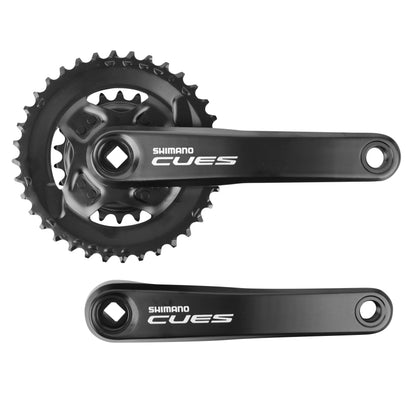 Shimano Cues U4000 Black MTB Crankset 175 36x22 123mm Bottom Bracket for mounting