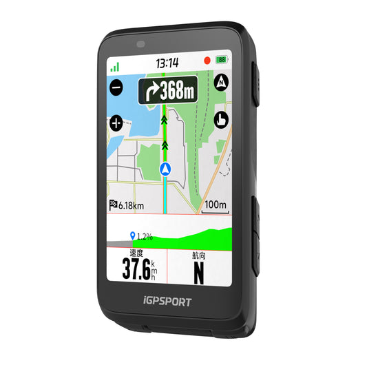 GPS - Igpsport binavi full touchscreen transflective cyclocomputer - mapping - ant+ - ble5 - 35h battery life - multi-functional compatible + Strava and Komoot