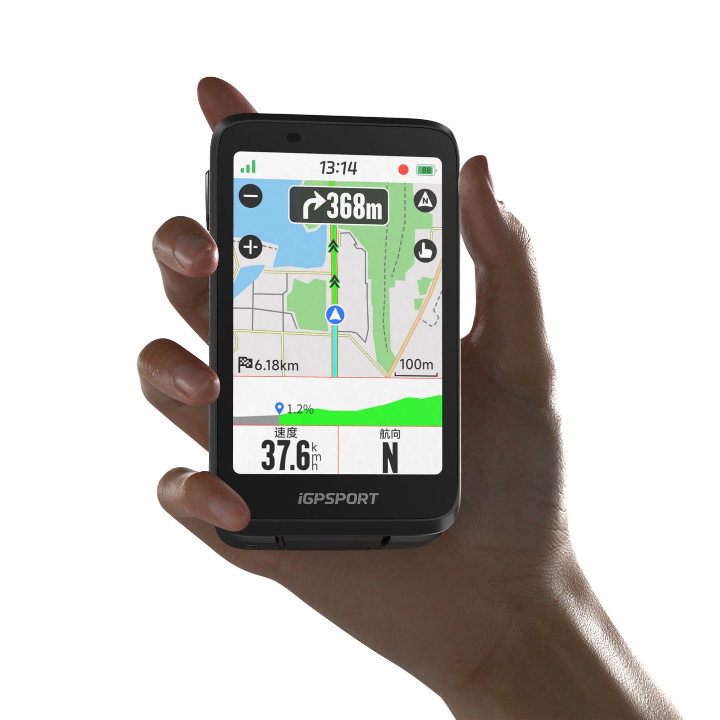Gps - compteur Igpsport binavi full tactile transflectif - cartographie - ant+ - ble5 - autonomie 35h - multi fonctions compatible + strava et komoot