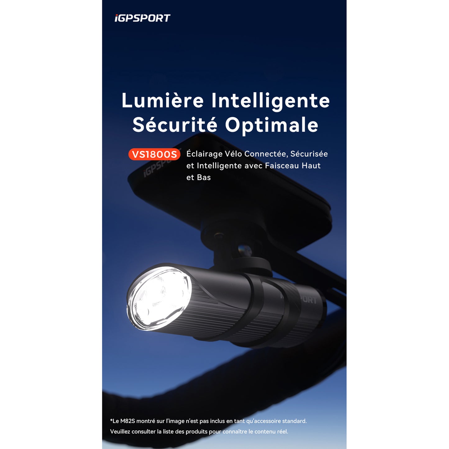 Igpsport vs1800s Smart Bike Front Light