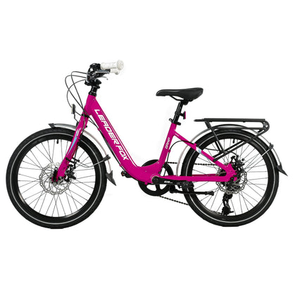 VTT enfant 20 pouces Leader Fox GAMP fuchsia 6 vitesses (120-135 cm)