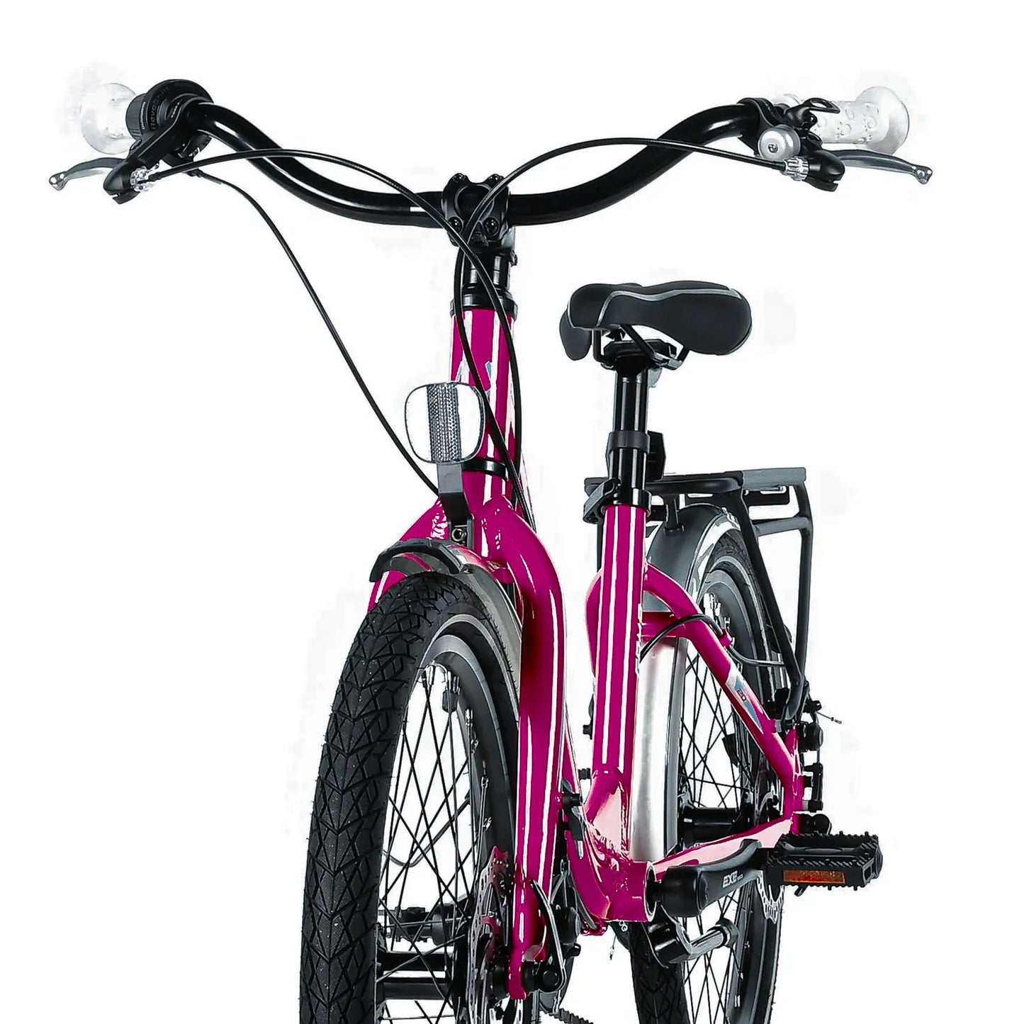 VTT enfant 20 pouces Leader Fox GAMP fuchsia 6 vitesses (120-135 cm)