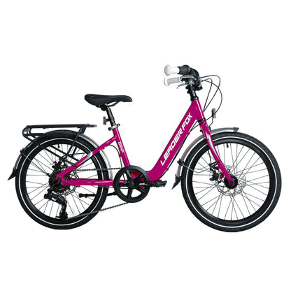 VTT enfant 20 pouces Leader Fox GAMP fuchsia 6 vitesses (120-135 cm)