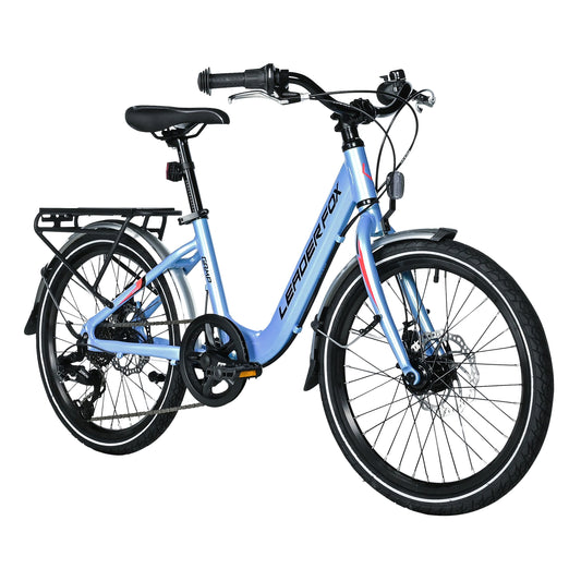 Leader Fox GAMP 20-inch blue kids' mountain bike, 6 speeds (120-135 cm)