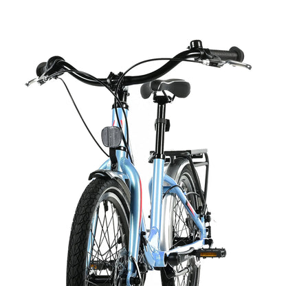 VTT enfant 20 pouces Leader Fox GAMP bleu ciel 6 vitesses (120-135 cm)
