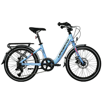 VTT enfant 20 pouces Leader Fox GAMP bleu ciel 6 vitesses (120-135 cm)