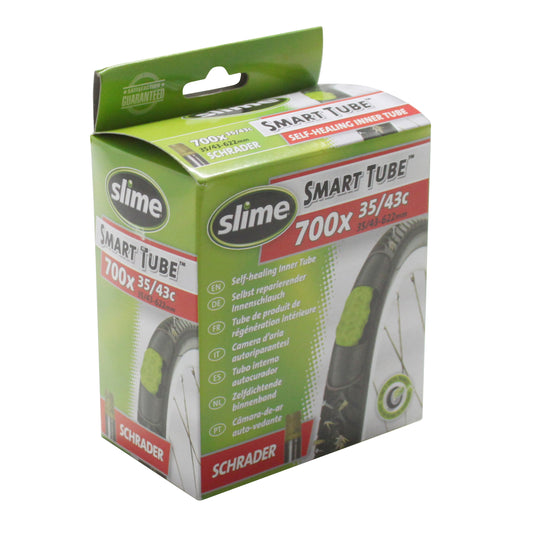 Bicycle inner tube 700 x 35-43 Slime standard valve removable core with puncture sealant