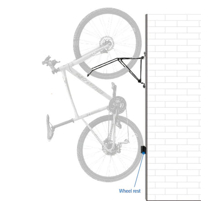Support vélo mural Ibera fixation roue pliable