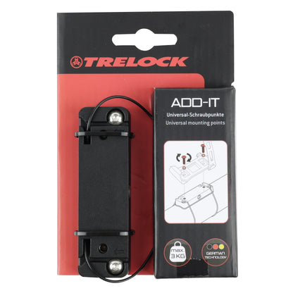 support Antivol vélo pliable-pliant et porte bidon Trelock add-it noir montage universel poids max 3 kg