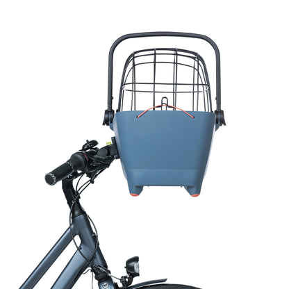 Panier arrière plastique Basil Buddy bleu pour chien