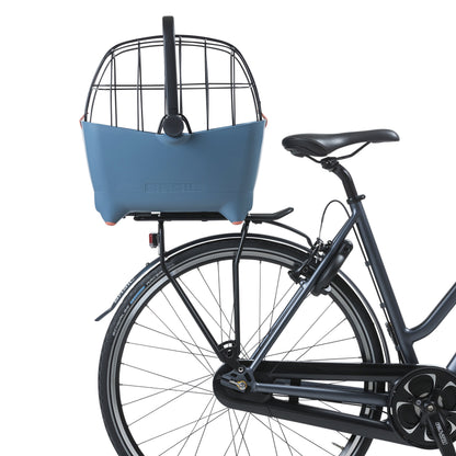 Panier arrière plastique Basil Buddy bleu pour chien