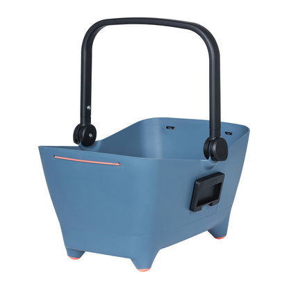 Panier arrière plastique Basil Buddy bleu pour chien