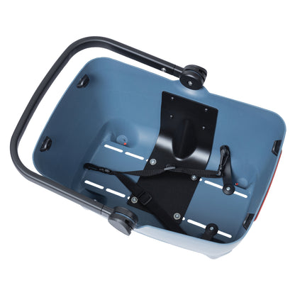 Panier arrière plastique Basil Buddy bleu pour chien