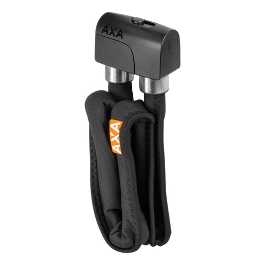 Axa Foldable Folding Bike Lock Key Lock 6.5mm Diameter 0.95m Length Black with Frame Mounts - Security Level 7-15 - FUB 1-Star Approved