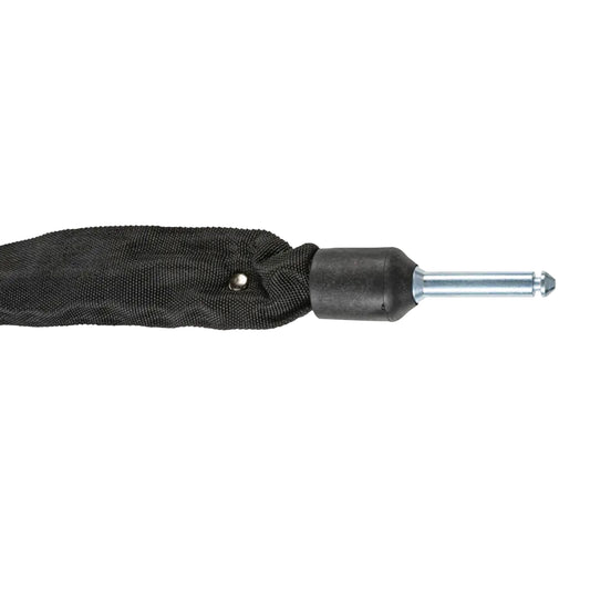 Antivol vélo chaîne à bouclé Axa ULC-130 pour fer à cheval diam 5.5 mm l1.30m noir profondeur 50 mm diam 10 mm livré avec sacoche de selle