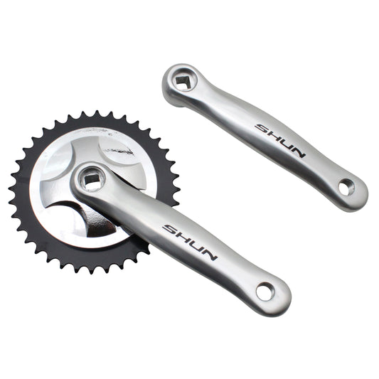 PCP aluminum city crankset, 170mm, 36-tooth chainring