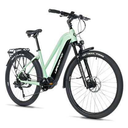 Vélo électrique VTC 28 Leader Fox Barnet F vert Bafang M510 20Ah