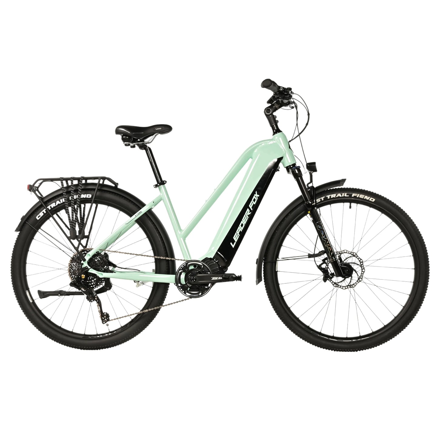 Vélo électrique VTC 28 Leader Fox Barnet F vert Bafang M510 20Ah