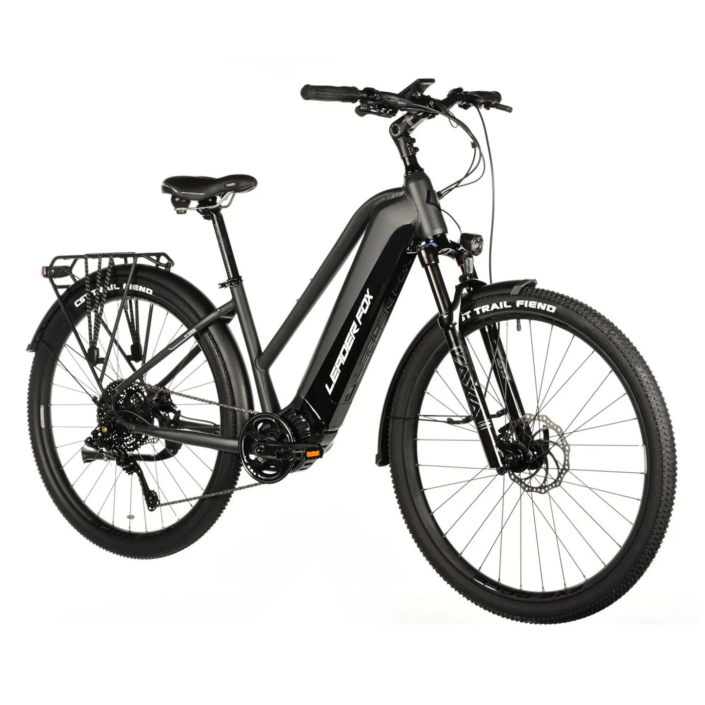 Vélo électrique VTC 28 Leader Fox Barnet F gris Bafang M510 20Ah