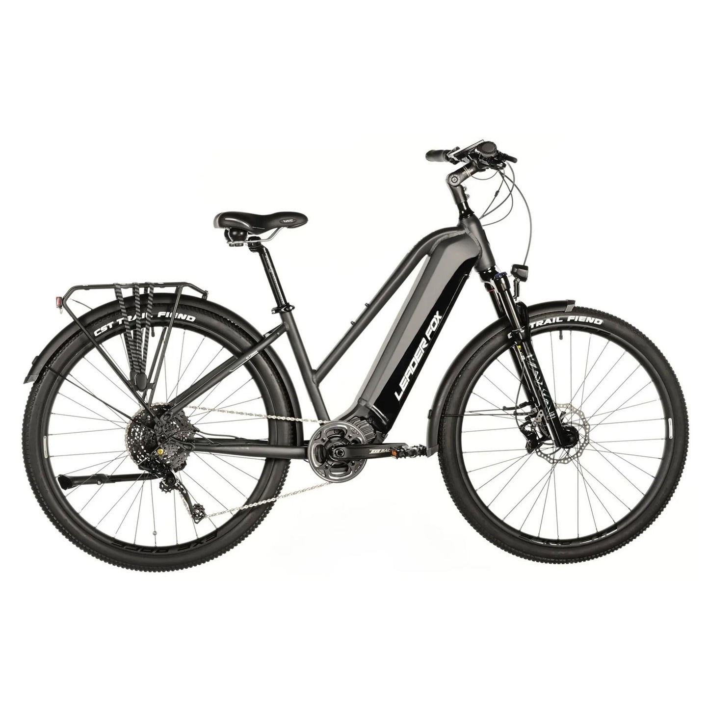 Vélo électrique VTC 28 Leader Fox Barnet F gris Bafang M510 20Ah
