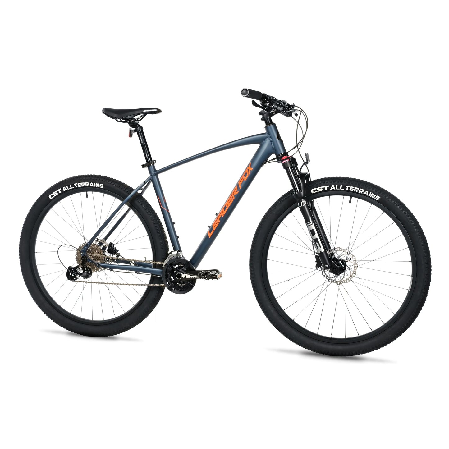 Vélo musculaire VTT 29 Leader Fox Evolution mixte bleu ardoise mat 8V