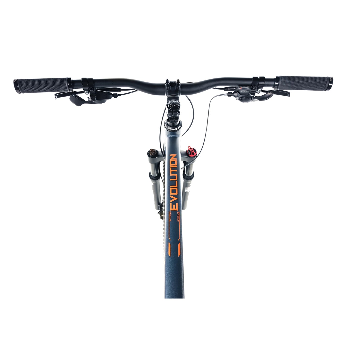 Vélo musculaire VTT 29 Leader Fox Evolution mixte bleu ardoise mat 8V