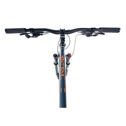 Vélo musculaire VTT 29 Leader Fox Evolution mixte bleu ardoise mat 8V