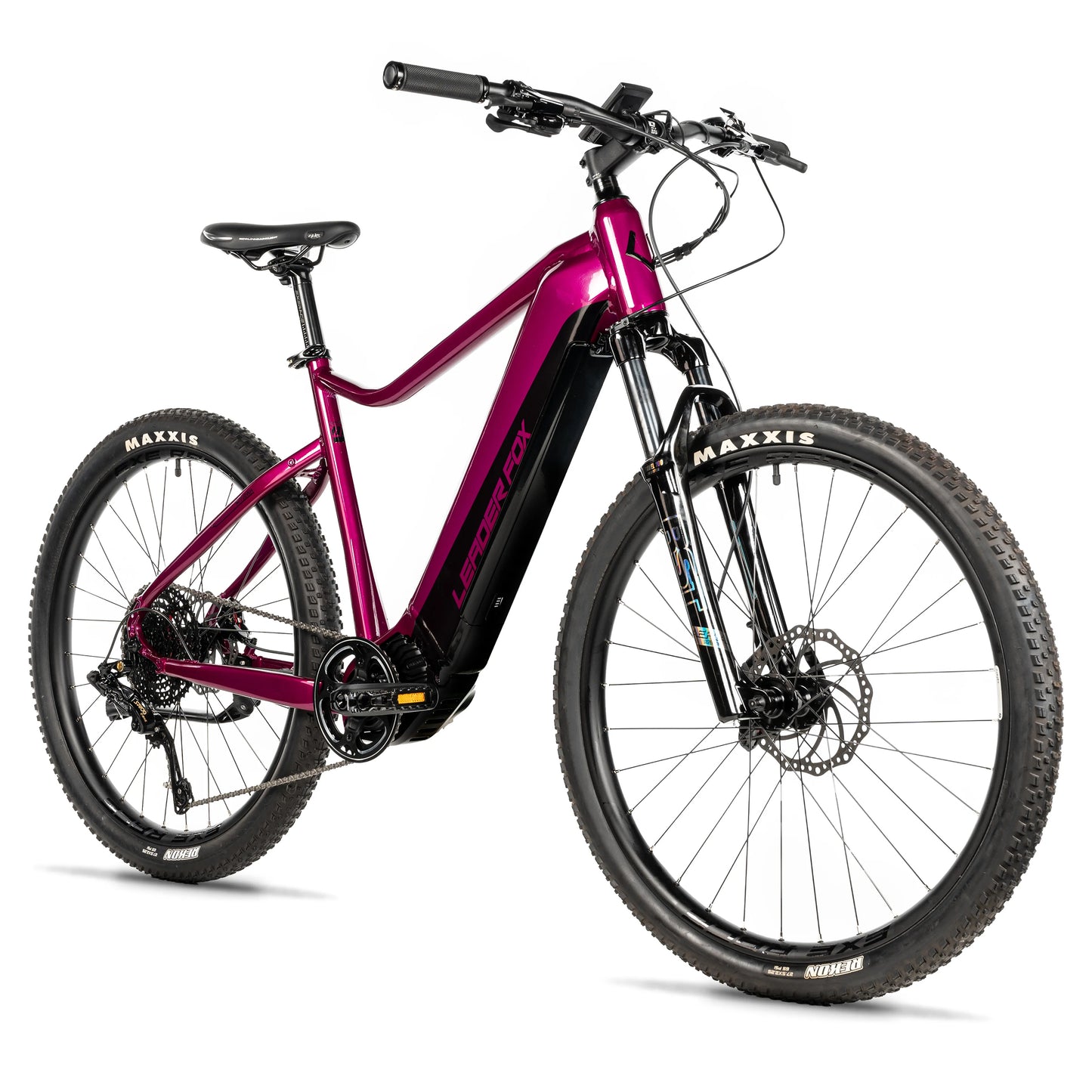 Vélo électrique VTT 27,5 Leader Fox Kent violet Bafang M510 20Ah